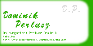 dominik perlusz business card